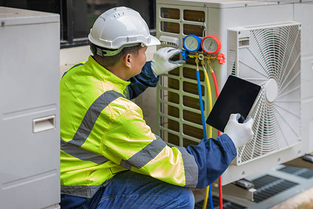 Professional Ductwork Repair technician working in Eastport, ME